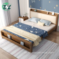 Faltbares Schlafzimmer aus Holz mit zwei Betten Bett aus Holz